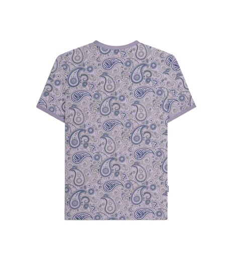 Mens Ss25 Paisley T-shirt Dusk Grey Lambretta
