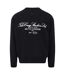 Mens Studio Crew Neck Relaxed Fit Sweatshirt Black Tela Cruz-3