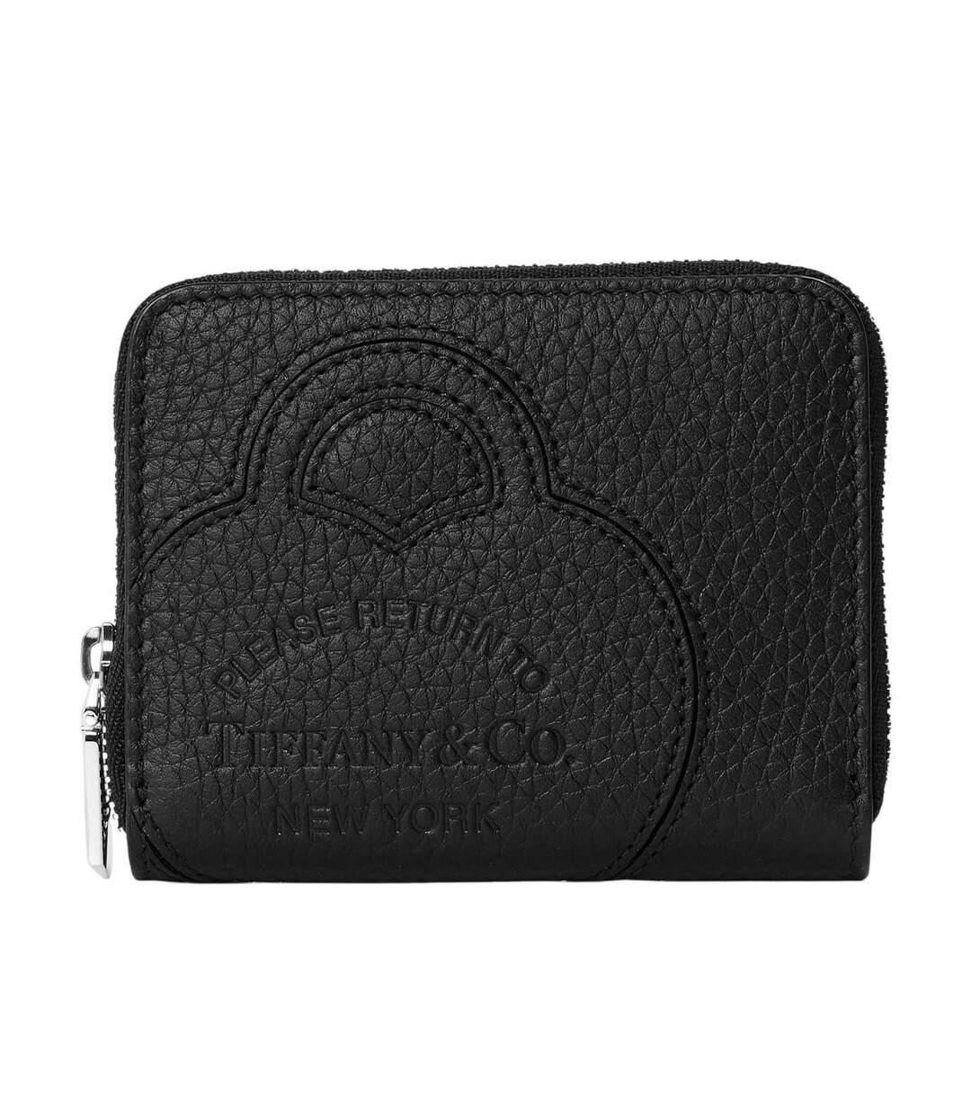 Womens/ladies Leather Wallet One Size Black Tiffany & Co-1