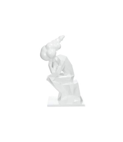 Statue Design Sculpture Kenya 47cm Blanc