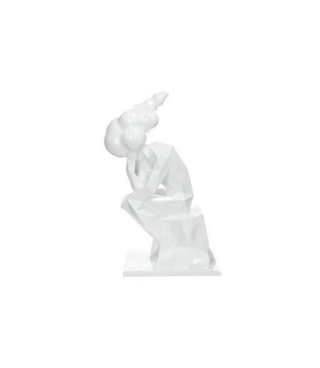 Statue Design Sculpture Kenya 47cm Blanc