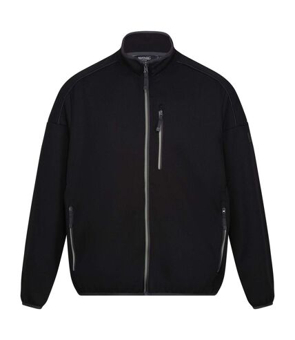 Veste polaire kassam homme noir / vert kaki chiné Regatta