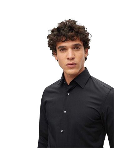 Chemise Habillée Kent Homme Noir Hugo Boss
