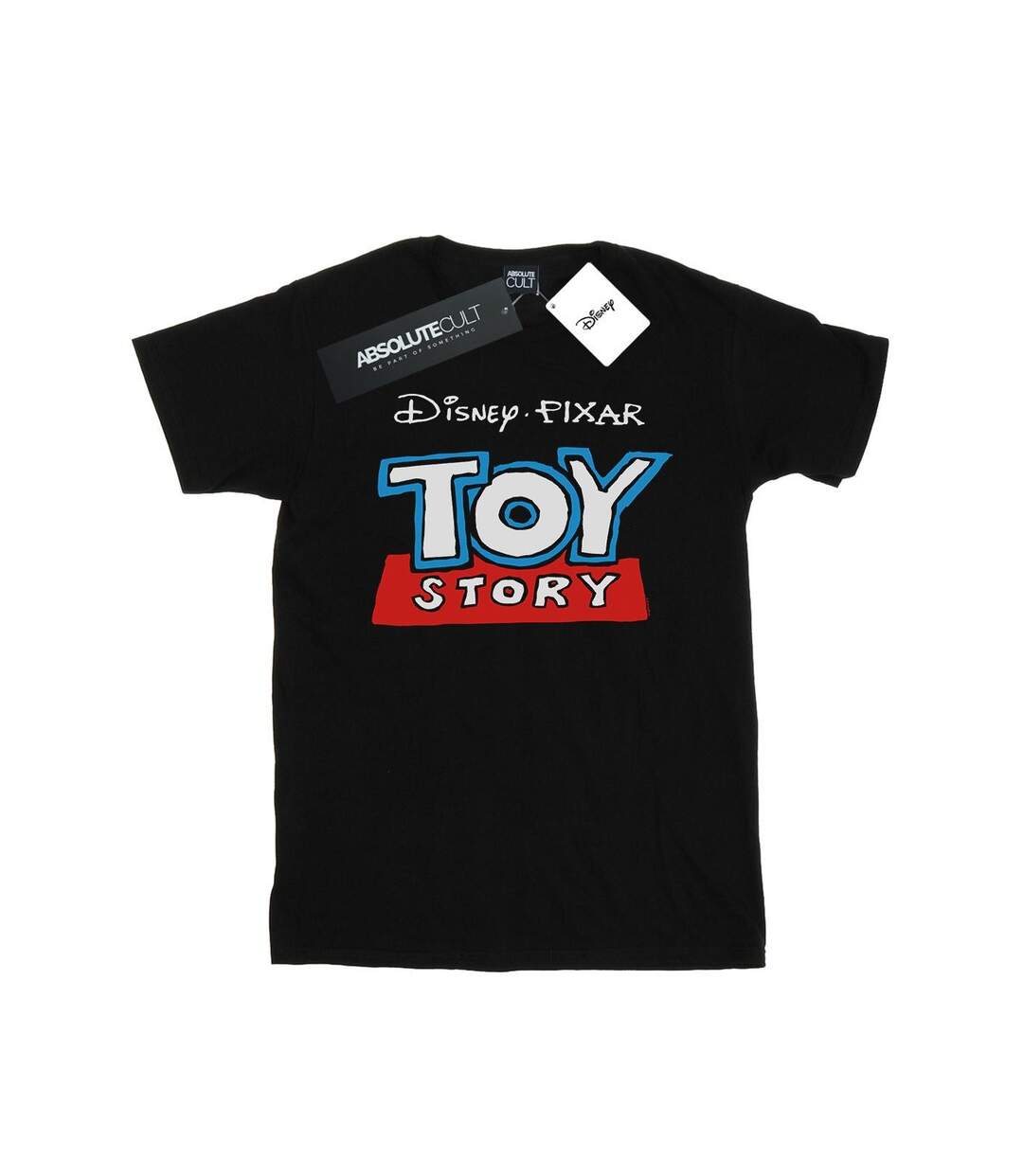 Disney Womens/Ladies Toy Story Cartoon Logo Cotton Boyfriend T-Shirt (Noir) - UTBI47072-1