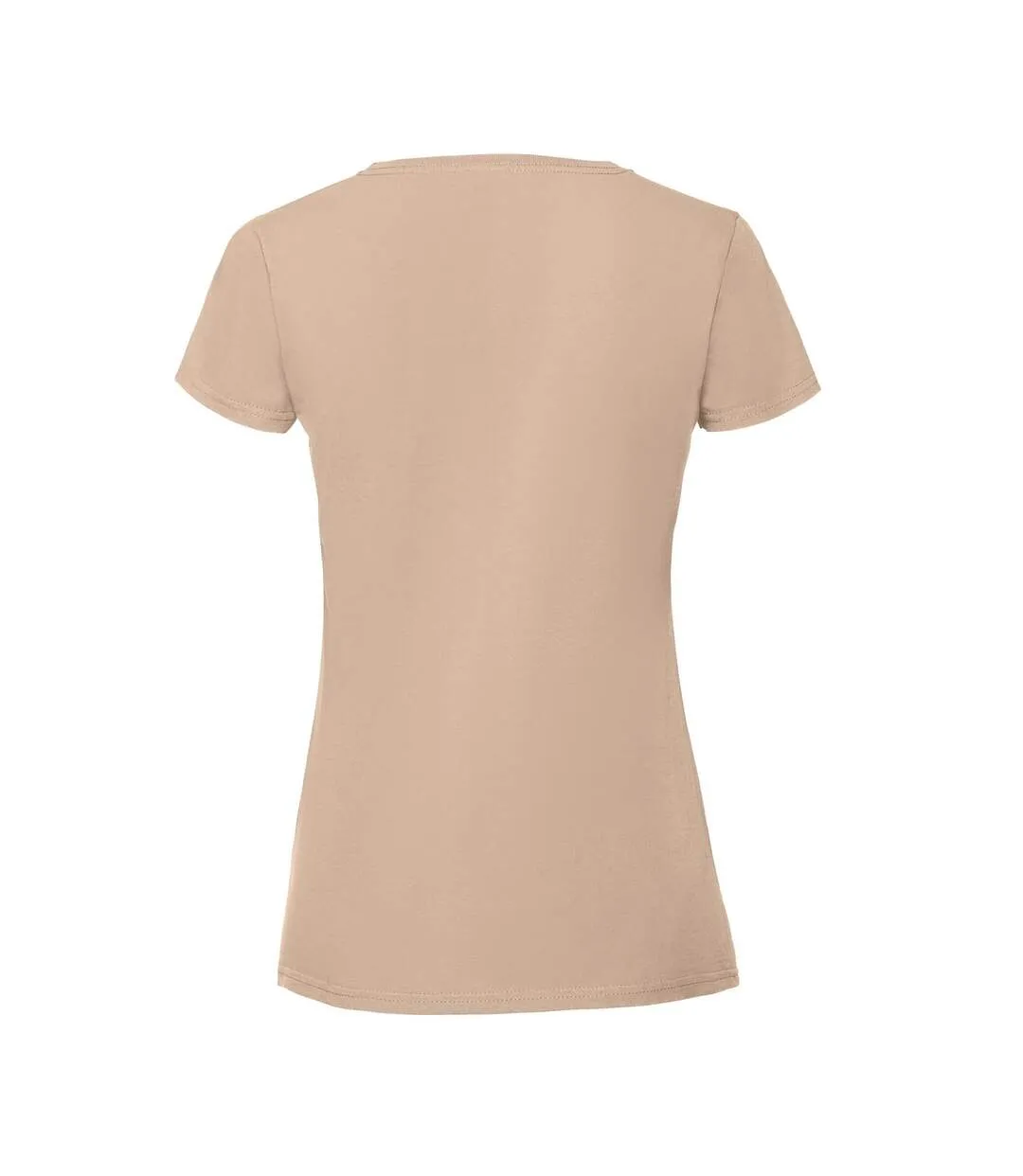 Womens/ladies Iconic 190 T-shirt Desert Sand Fruit Of The Loom-2
