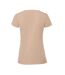 Womens/ladies Iconic 190 T-shirt Desert Sand Fruit Of The Loom-2
