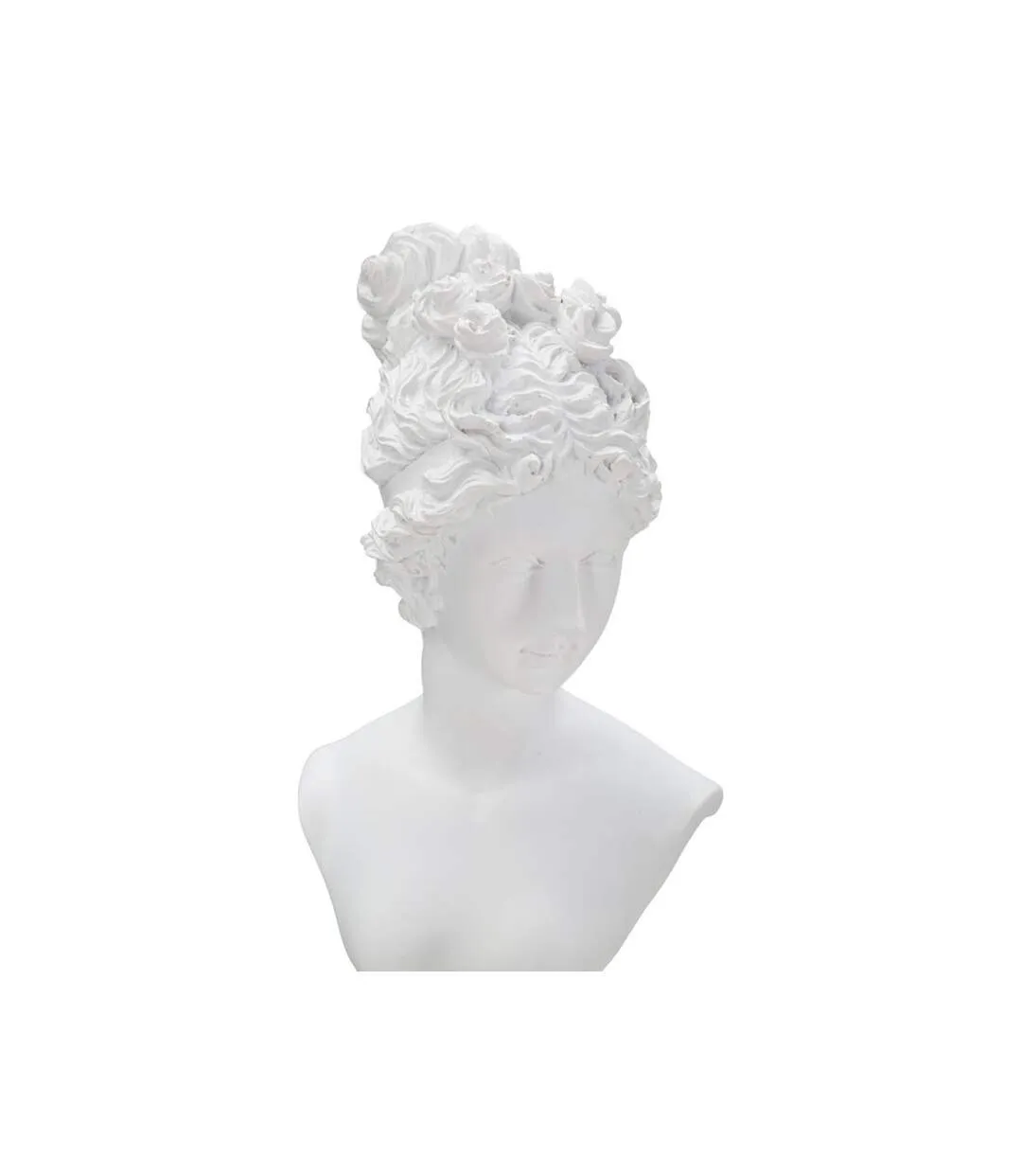 Statuette Buste Femme Déco Terrence 35cm Blanc-3