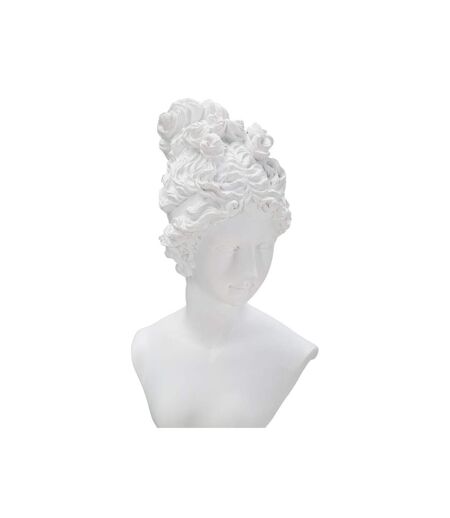 Statuette Buste Femme Déco Terrence 35cm Blanc
