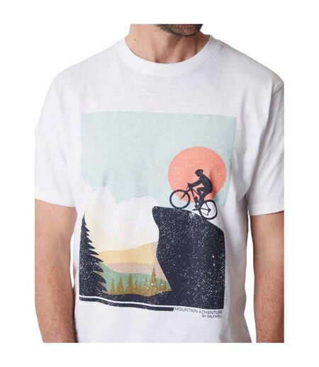 T-shirt Motif/style Vélo Heybridge Homme Blanc Saltwell