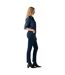 Womens/ladies High Rise Straight Jeans Blue Levis-4
