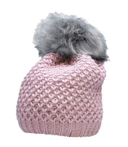 Bonnet Motif/style Logo Femme Rose 4F