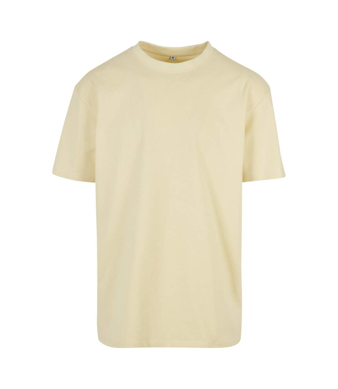 Mens Heavy Oversized T-shirt Soft Yellow Build Your Brand-1