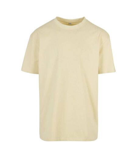 Mens Heavy Oversized T-shirt Soft Yellow Build Your Brand