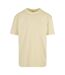 Mens Heavy Oversized T-shirt Soft Yellow Build Your Brand-1