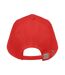 Casquette de baseball seoul adulte rouge SOLS