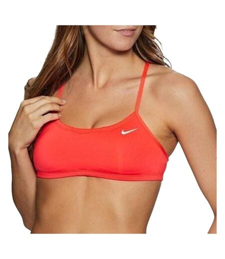 Haut de maillot de bain orange femme nike racerback312 - l