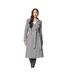 Womens/ladies Checked Wrap Belted Coat Neutral Principles-2