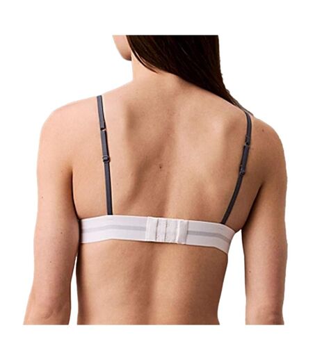 Soutien-Gorge bleu/gris femme calvin klein jeans unlined triangle - l