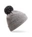 Bonnet snowstar - Adulte - B450 - gris clair et noir