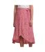 Jupe portefeuille rose femme pieces tala - m-1