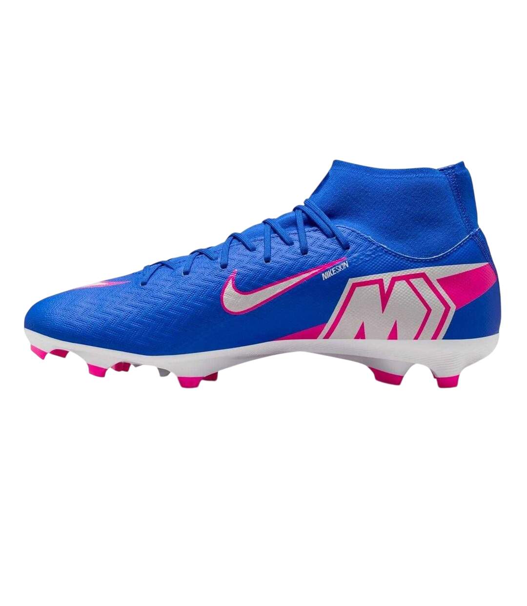Mens Mercurial Superfly 10 Academy Firm Ground Football Boots Blue White Pink Nike-3