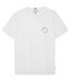 Mens Back Print Cotton T-shirt White Peregrine-2