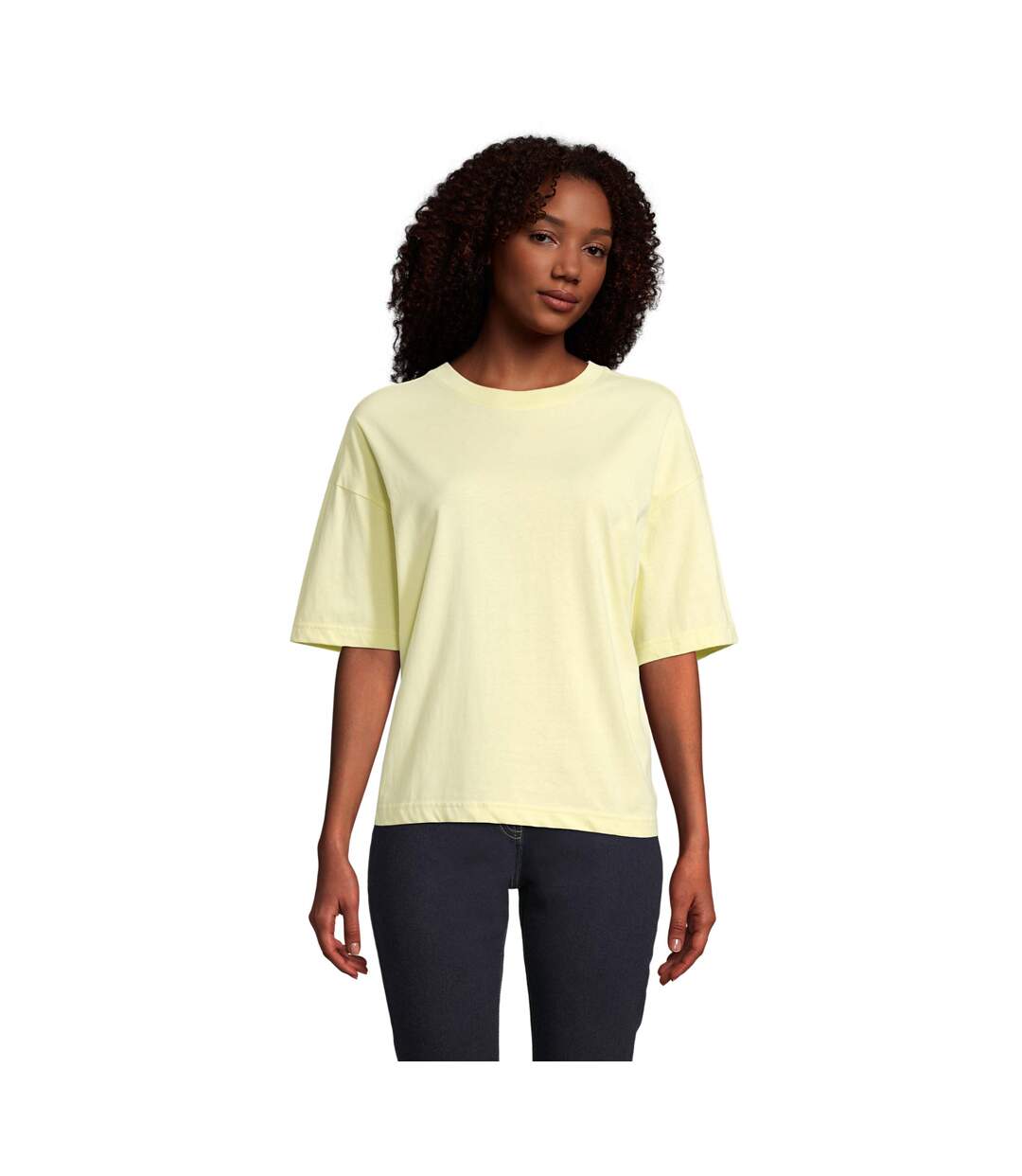 T-shirt Femme Jaune Clair SOLS-1