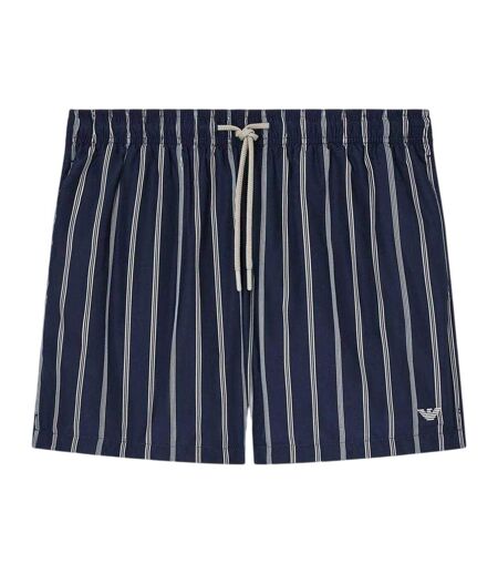 Short De Bain Motif/style À Rayures Homme Bleu Noir Emporio Armani EA7