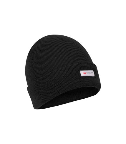 Womens/ladies knitted thinsulate beanie black Mountain Warehouse