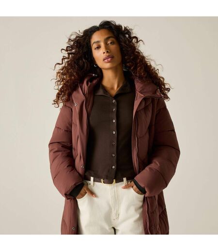 Doudoune Matelassée Eloria Femme Marron Rouge Regatta