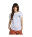 Womens/ladies sunset summit graphic back print t-shirt white Weird Fish-3