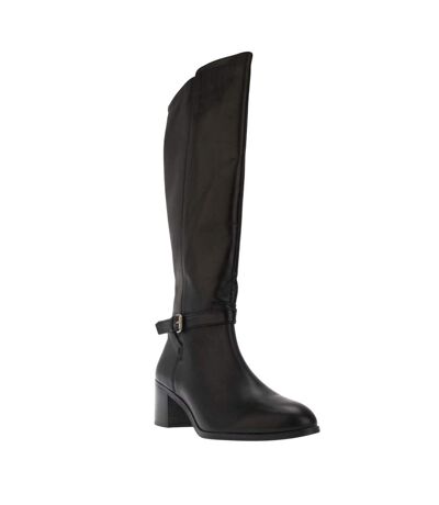 Bottes hauteur genoux trusti casual femme noir Dune London