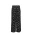 Pantalon fluide beige/noir à pois femme jdy ebbie-2