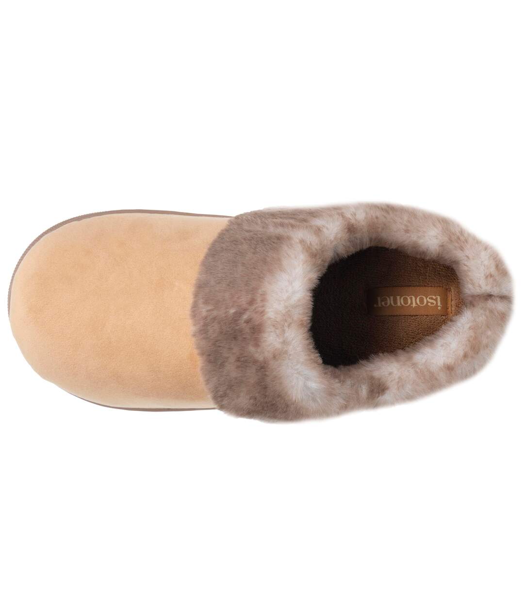 Isotoner Chaussons Mules femme microvelours semelle bloup extra confort-3