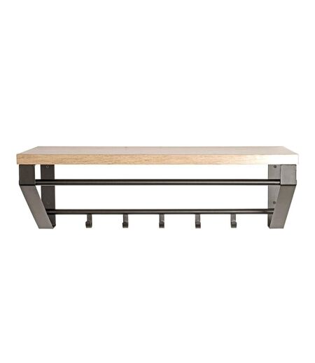 Patère Murale Design Kare 70cm Naturel & Noir