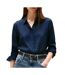 Chemise marine femme tommy hilfiger soft viscose - 34-1