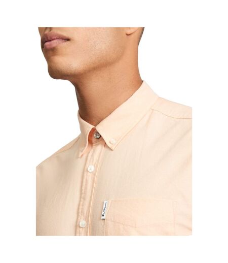 Mens Signature Oxford Short-sleeved Shirt Orange Ben Sherman