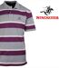 Polo homme WINCHESTER ROBIN1G en coton piqué gris : le charme intemporel des rayures-4