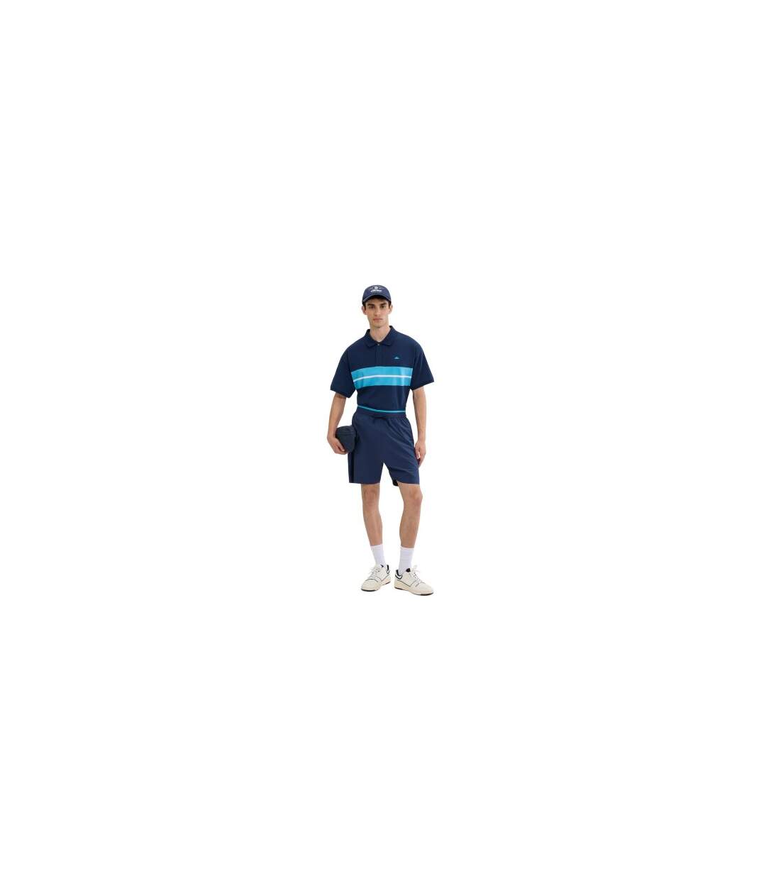 Mens Zimp Bermuda Elasticated Waist Sweat Shorts Navy Ellesse-1
