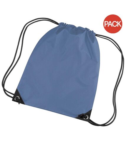 Lot de 2  Sac de gym 11 litres taille unique bleu airforce Bagbase