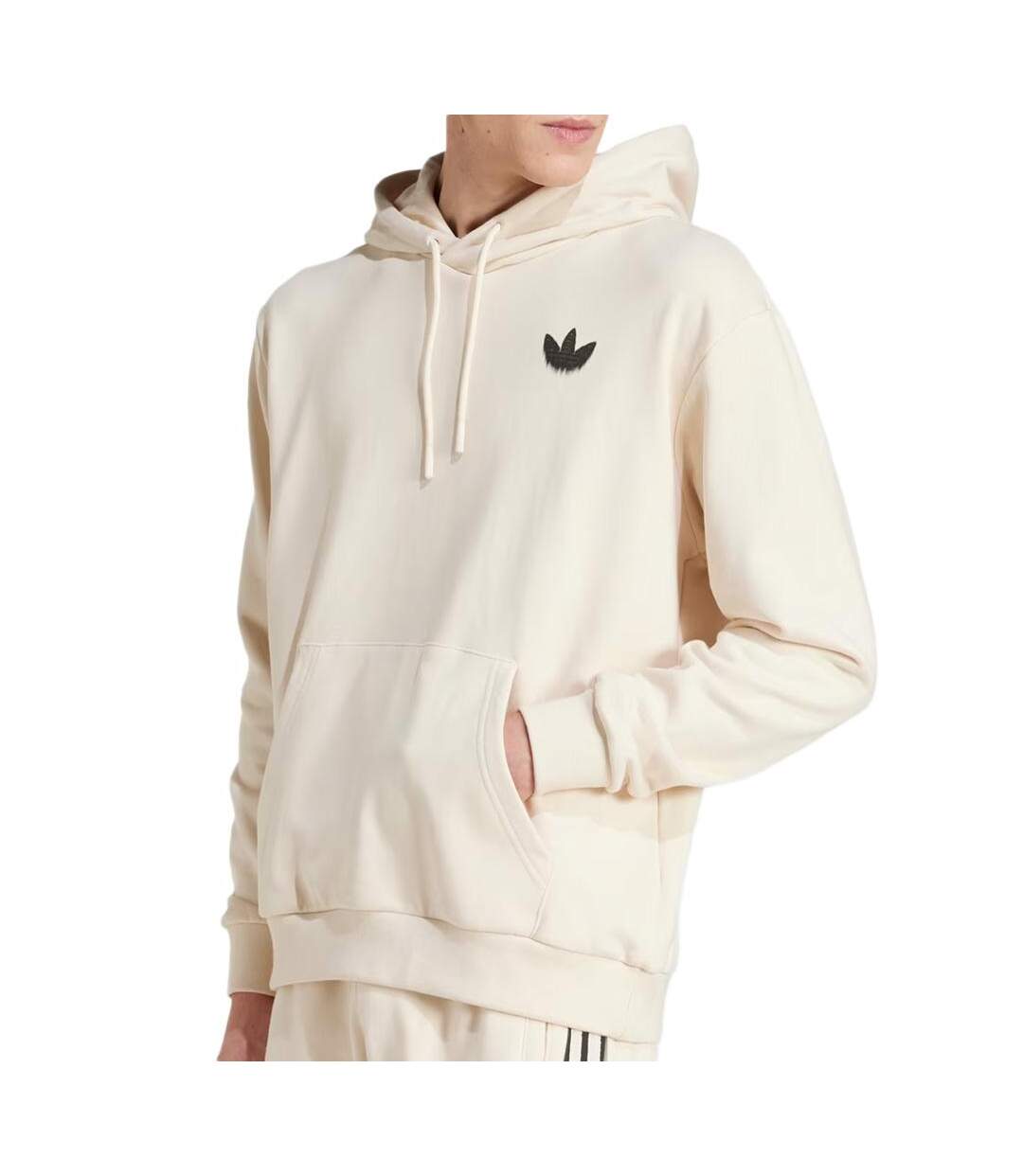 Sweat beige homme adidas skeleton-1