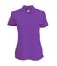 Fruit Of The Loom Womens Lady-Fit 65/35 Short Sleeve Polo Shirt (Purple)