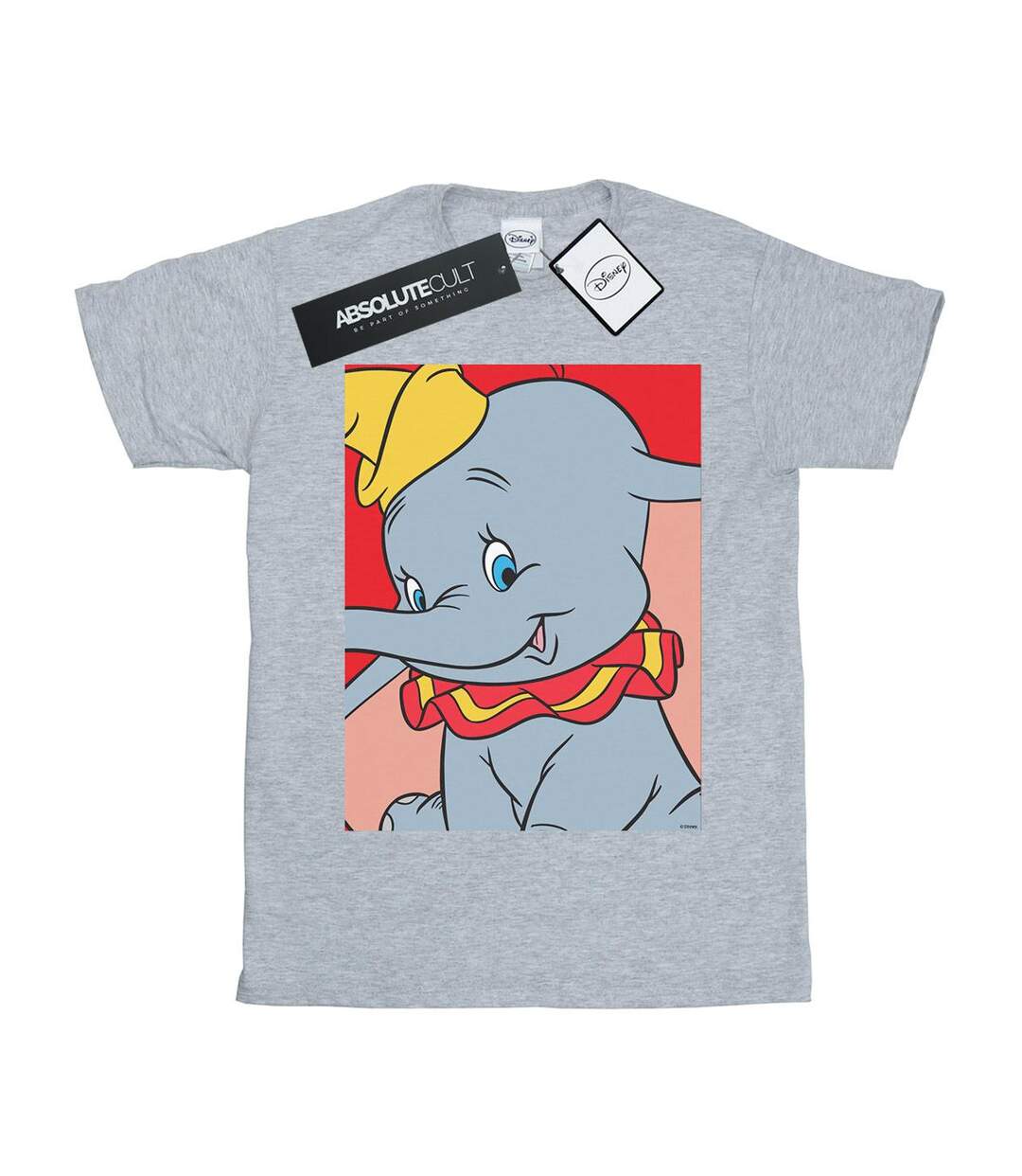 Disney - T-shirt DUMBO PORTRAIT - Femme (Gris chiné) - UTBI16980-1