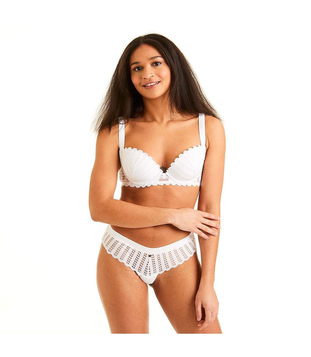 Soutien-gorge ampliforme coque moulée blanc Speculoos-3