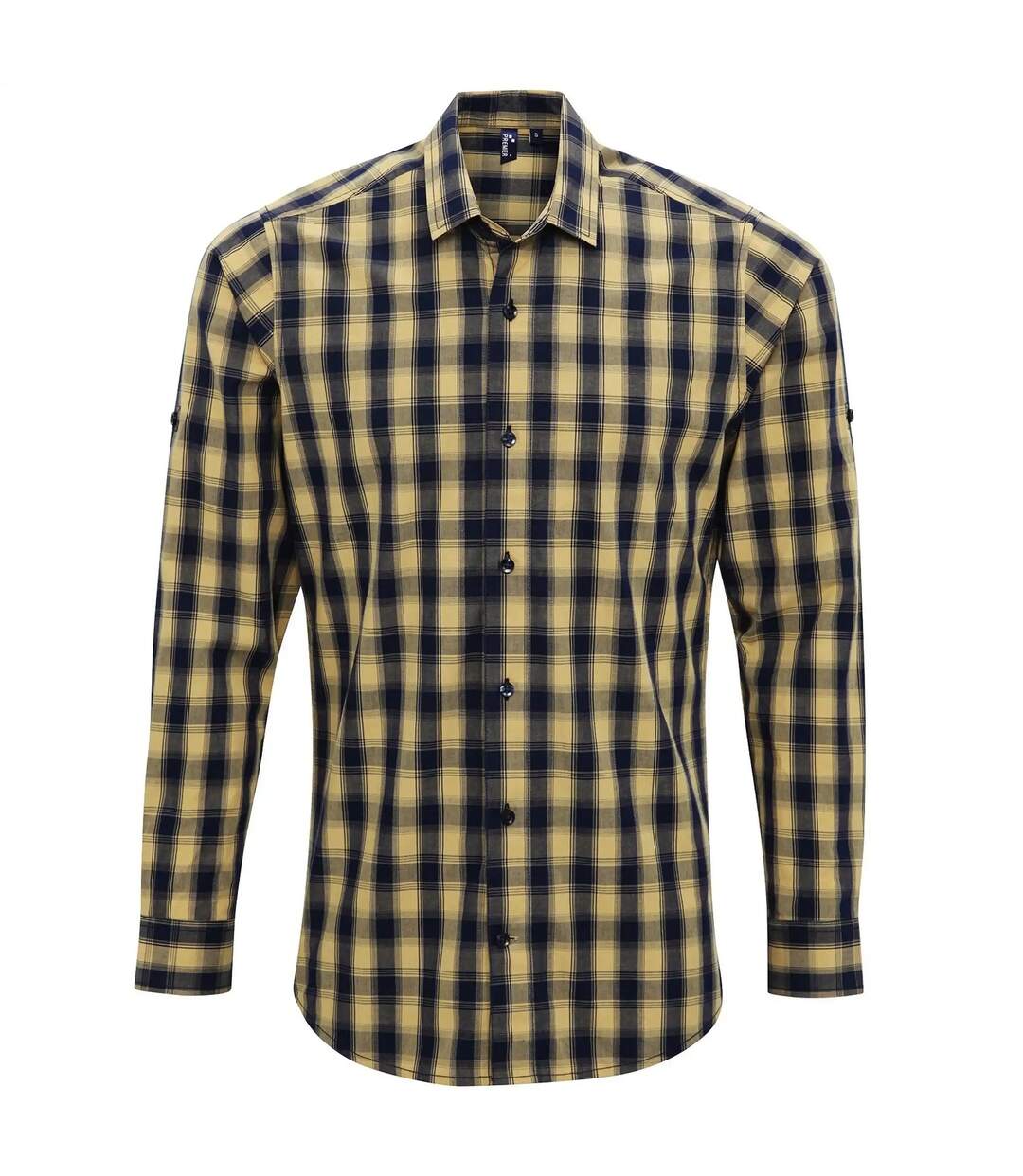 Chemise Mulligan Homme Brun-beige Bleu Marine Premier-1