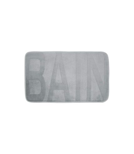 Tapis de Bain Microfibre Relief 45x75cm Gris Clair