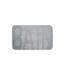 Tapis de Bain Microfibre Relief 45x75cm Gris Clair