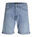 Mens Chris Original Denim Jean Shorts Blue Denim Jack And Jones-2