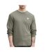 Sweat vert homme calvin klein jeans waffle badges-1