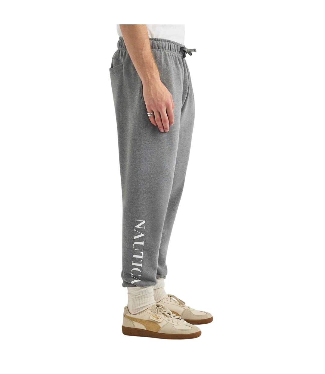 Pantalon De Jogging Staples Homme Gris Chiné Nautica-3